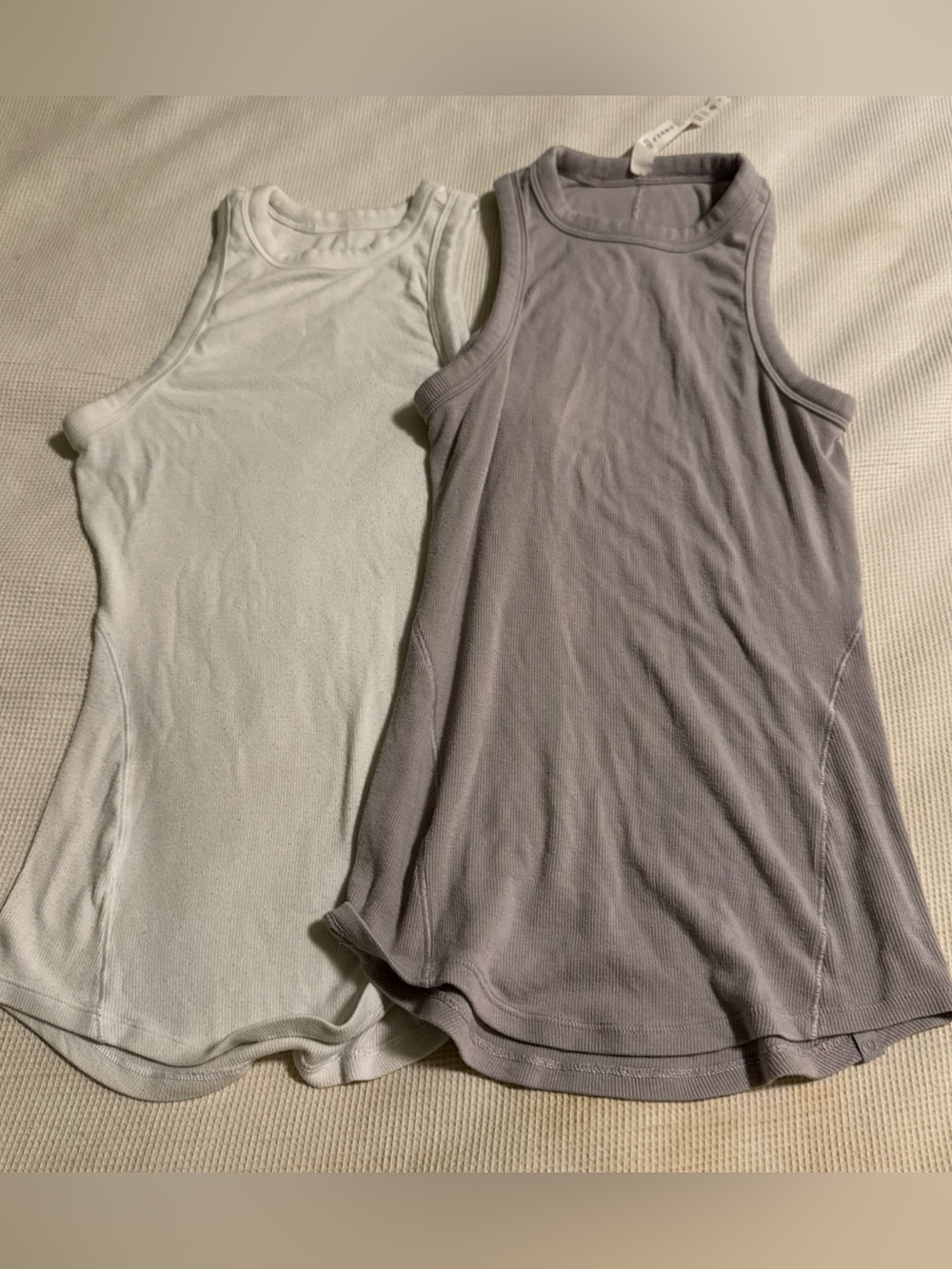 lululemon athletica Ribbed Tank Top - Light Gray